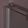 INFINITY - Box doccia porta a battente e lato fisso | Vetro temperato da 8 mm e design moderno