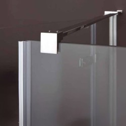 INFINITY - Box doccia porta a battente e lato fisso | Vetro temperato da 8 mm e design moderno