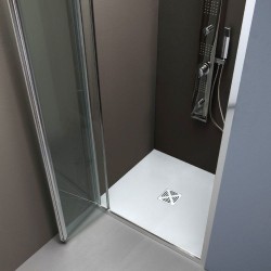 WIND - Box doccia a nicchia con porta a soffietto