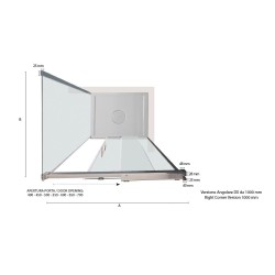 SPEED - Box doccia con porta scorrevole e lato fisso