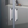 FREE - Box doccia con doppia porta scorrevole centrale e due lati fissi
