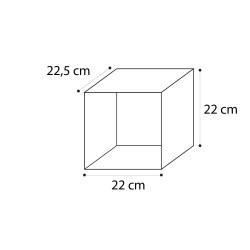 Pensile a giorno sospeso  20X22X20