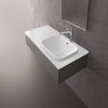 Top in ceramica 101 CM con lavabo decentrato MOVADO profondità 51 cm