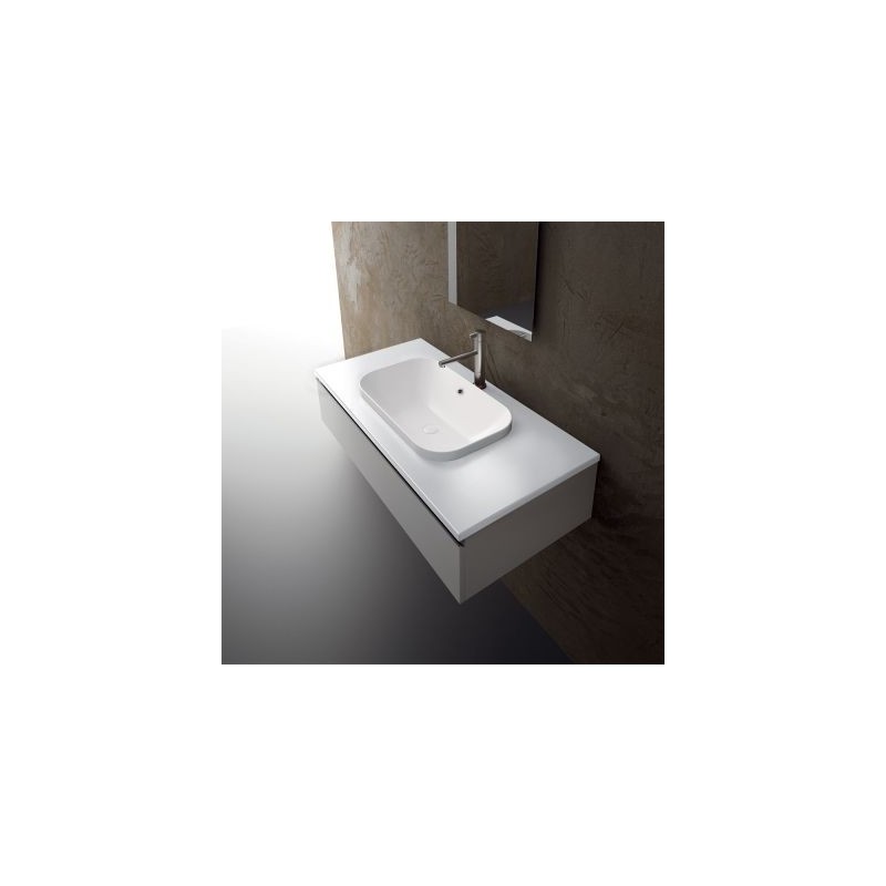 Top in ceramica 71 CM con  lavabo  centrale MOVADO profondità 45  cm