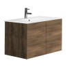 Mobile sospeso 80X46 ,con ante e lavabo in ceramica