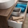 Mobile sospeso 80X46  con cassetti , con lavabo  in ceramica - 2